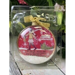 DEMDACO Studio Curly Girl Merriment Glass Ornament 2013 Boxed Leigh Standley